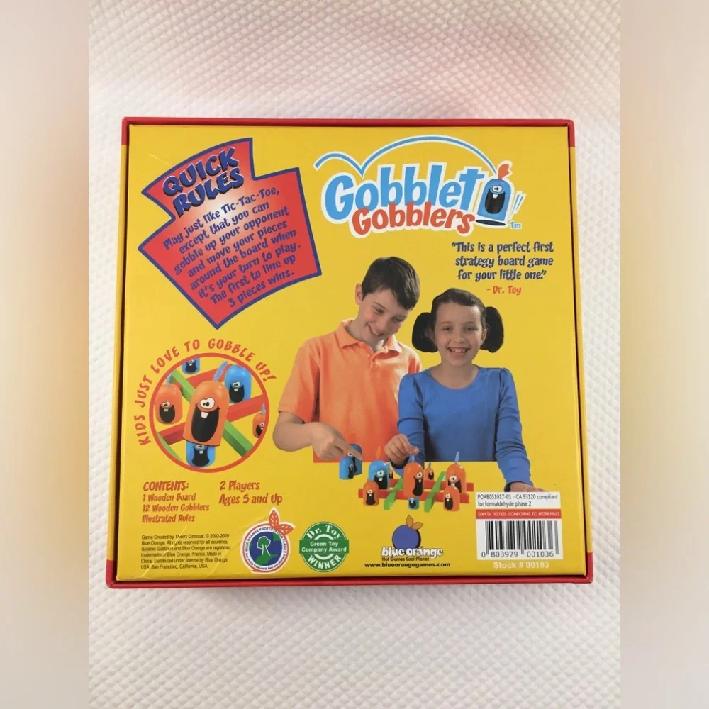 Tic tac toe Gobblet Gobblers Blue Orange games wooden board game new age 3D